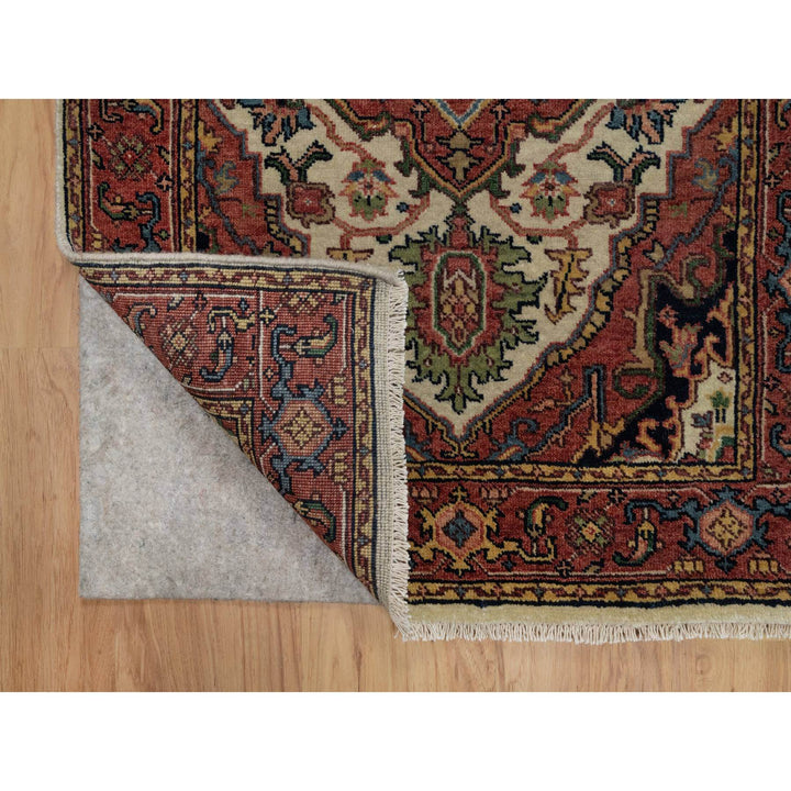 2'8" x 14'3" New Hand Knotted Ivory Wool Runner Oriental Rug - MOA10291388