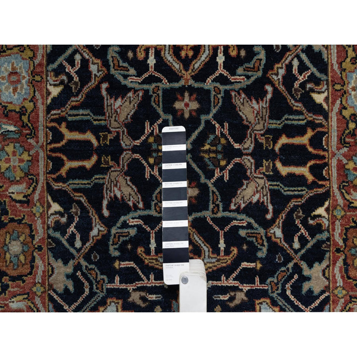 2'6" x 22'0" New Hand Knotted Blue Wool Runner Oriental Rug - MOA10291389