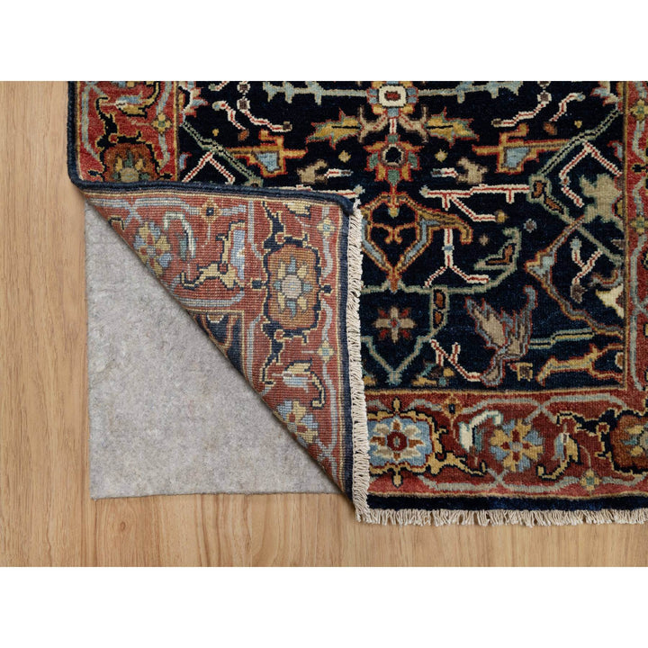 2'7" x 18'1" New Hand Knotted Blue Wool Runner Oriental Rug - MOA10291390