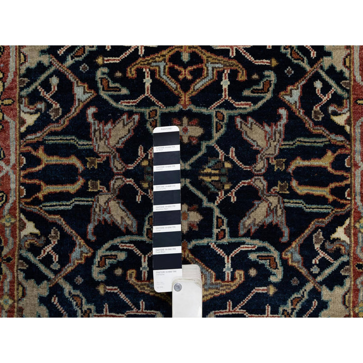2'7" x 18'1" New Hand Knotted Blue Wool Runner Oriental Rug - MOA10291390