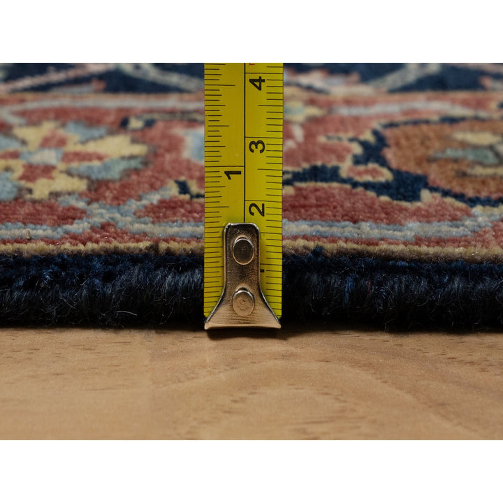 2'7" x 18'1" New Hand Knotted Blue Wool Runner Oriental Rug - MOA10291390