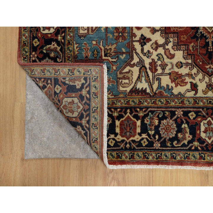 5'2" x 7'2" New Hand Knotted Red Wool Rectangle Oriental Rug - MOA10291393