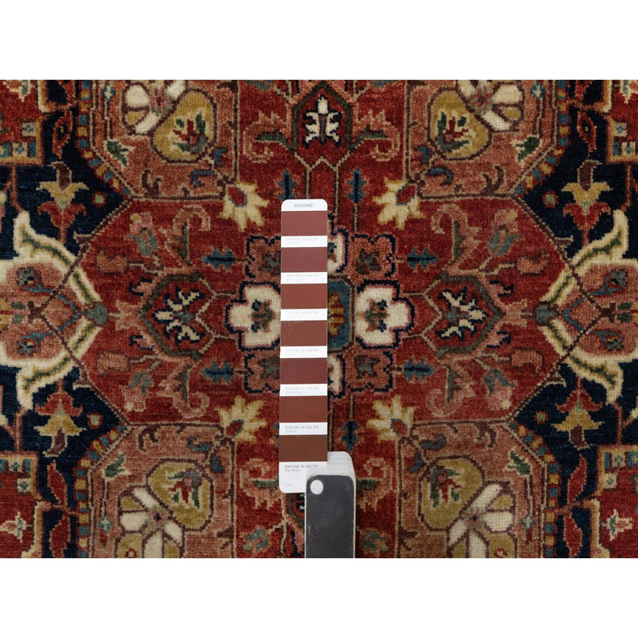 5'2" x 7'2" New Hand Knotted Red Wool Rectangle Oriental Rug - MOA10291393