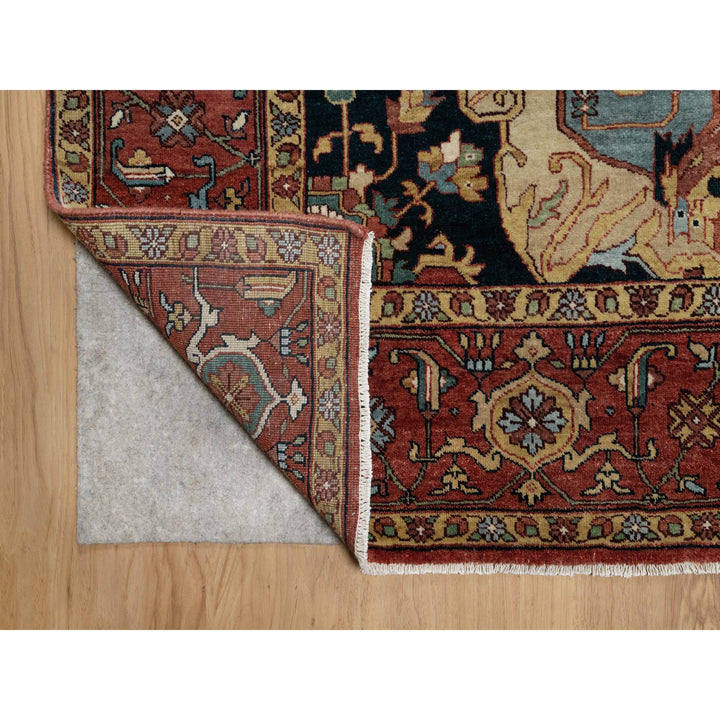 9'0" x 12'2" New Hand Knotted Red Wool Rectangle Oriental Rug - MOA10291399