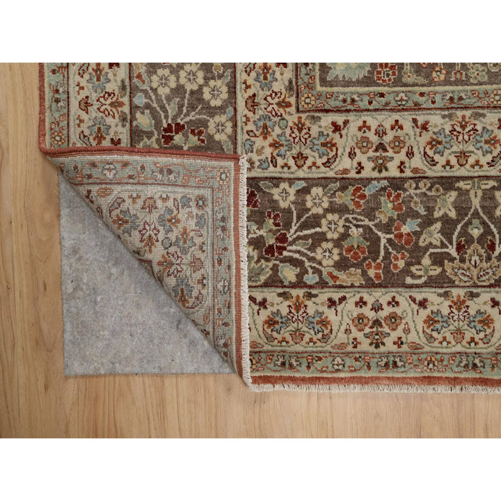 8'1" x 10'1" New Hand Knotted Red Wool Rectangle Oriental Rug - MOA10291400