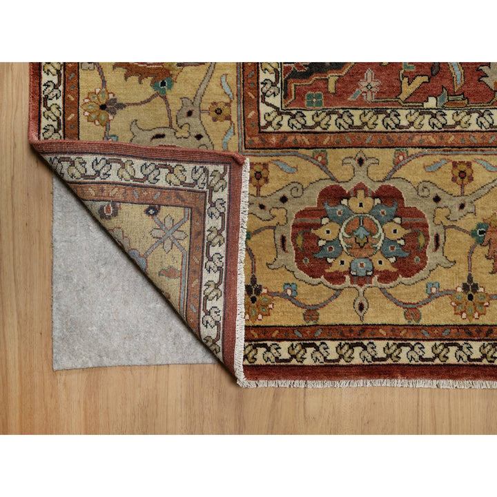 10'1" x 14'2" New Hand Knotted Red Wool Rectangle Oriental Rug - MOA10291401