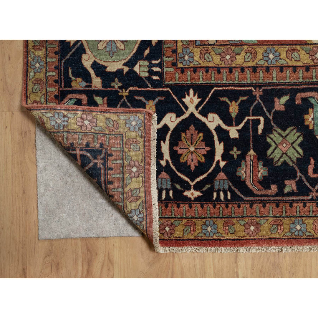 15'10" x 16'2" New Hand Knotted Red Wool Square Oriental Rug - MOA10291404