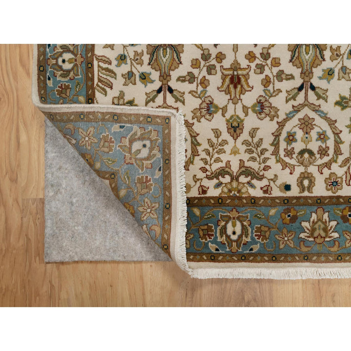 3'0" x 4'11" New Hand Knotted Ivory Wool Rectangle Oriental Rug - MOA10291407
