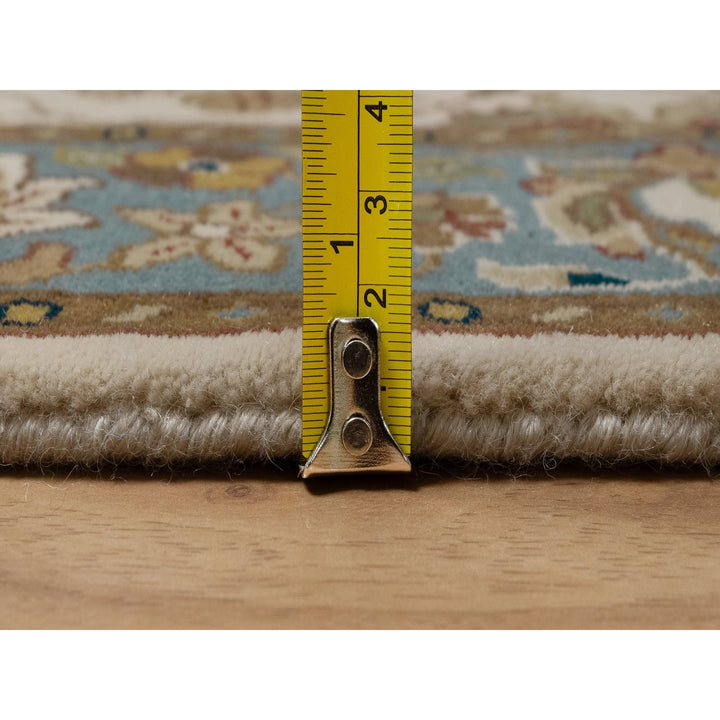 3'0" x 4'11" New Hand Knotted Ivory Wool Rectangle Oriental Rug - MOA10291407