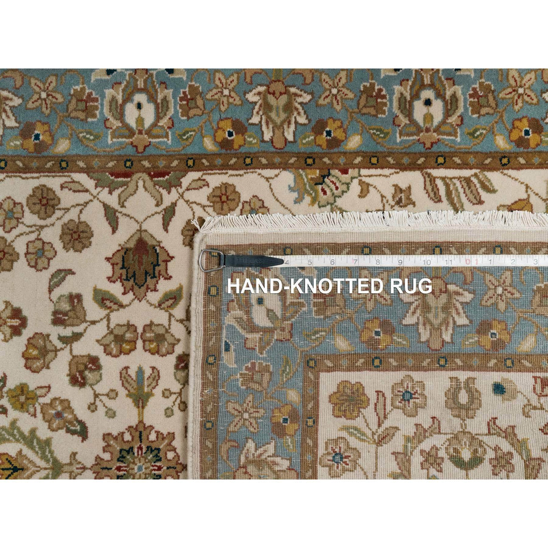 3'0" x 4'11" New Hand Knotted Ivory Wool Rectangle Oriental Rug - MOA10291407