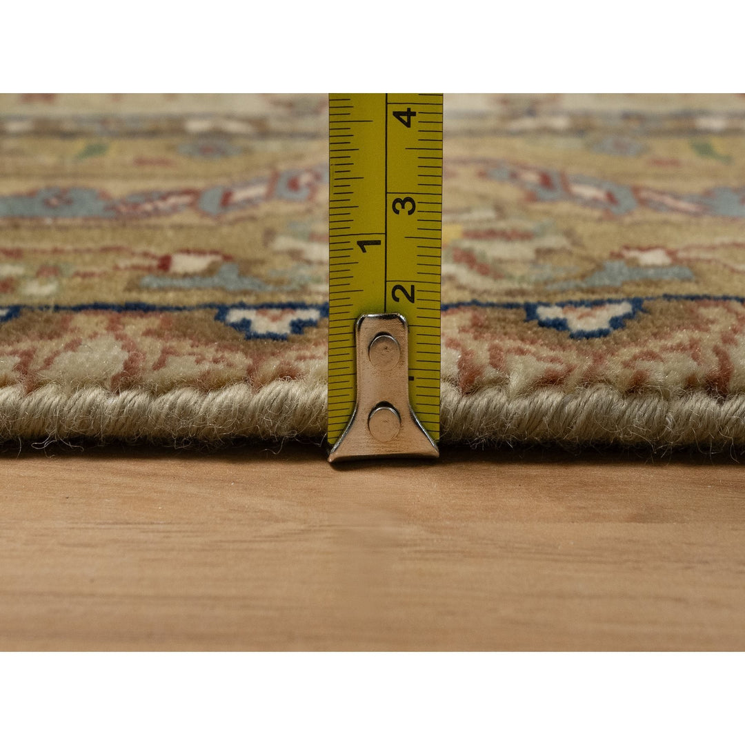 2'10" x 11'11" New Hand Knotted Brown Wool & Silk Runner Oriental Rug - MOA10291410