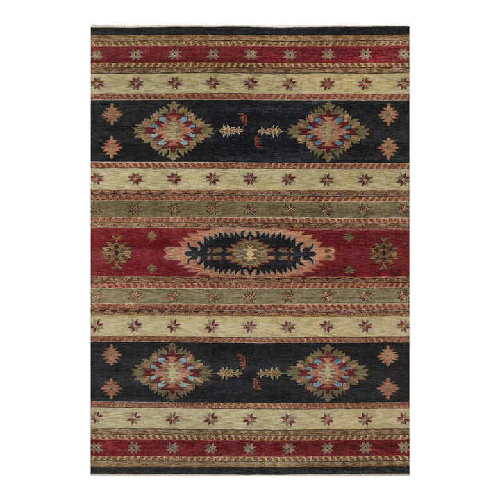 10'0" x 13'11" New Hand Knotted Beige Wool Rectangle Oriental Rug - MOA10291425