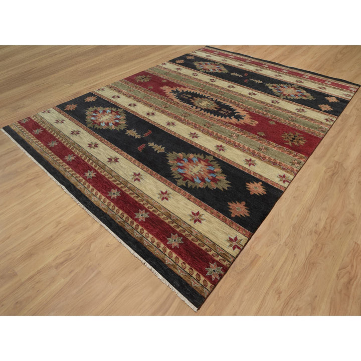 10'0" x 13'11" New Hand Knotted Beige Wool Rectangle Oriental Rug - MOA10291425