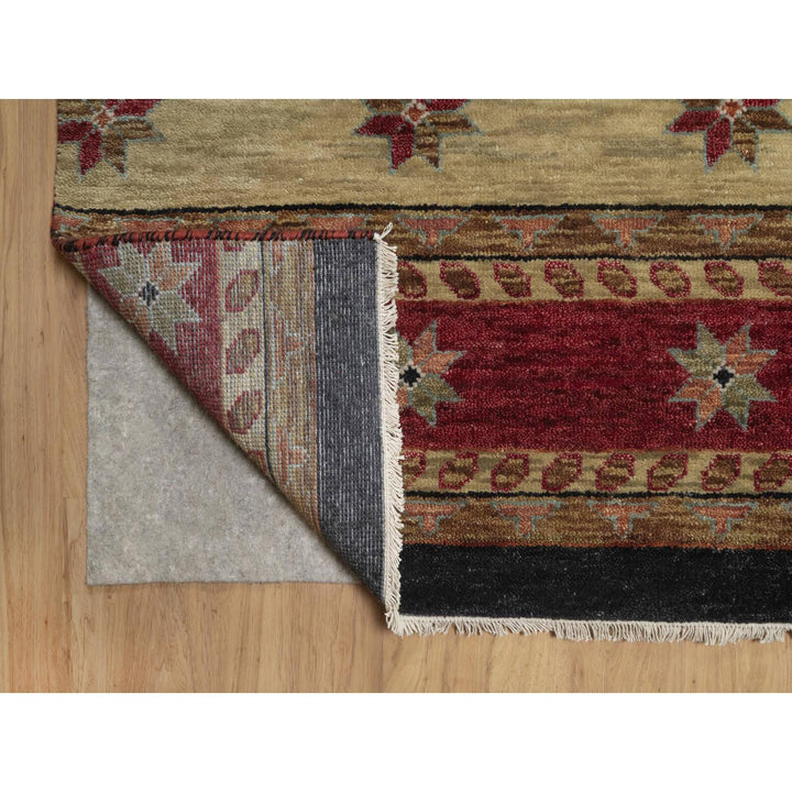 10'0" x 13'11" New Hand Knotted Beige Wool Rectangle Oriental Rug - MOA10291425