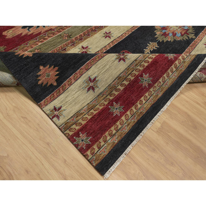 10'0" x 13'11" New Hand Knotted Beige Wool Rectangle Oriental Rug - MOA10291425