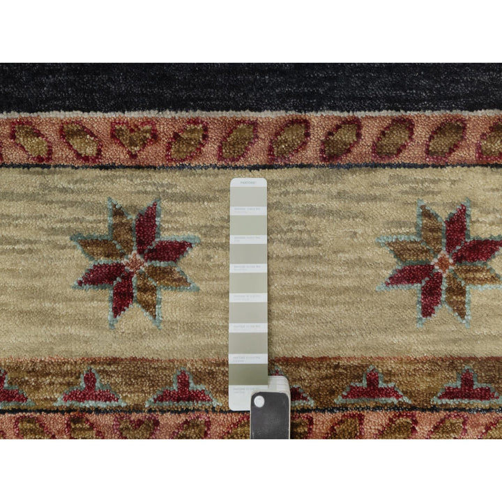10'0" x 13'11" New Hand Knotted Beige Wool Rectangle Oriental Rug - MOA10291425