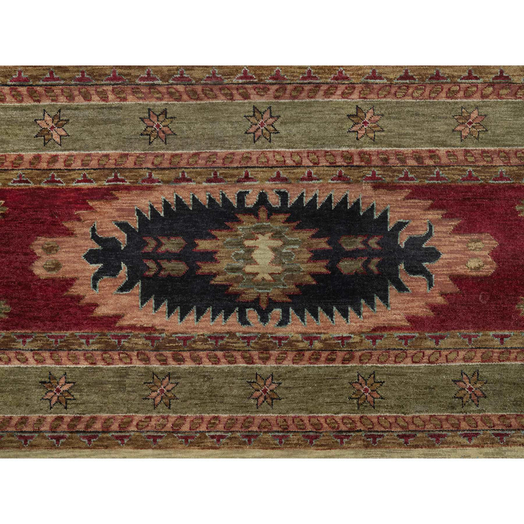 10'0" x 13'11" New Hand Knotted Beige Wool Rectangle Oriental Rug - MOA10291425
