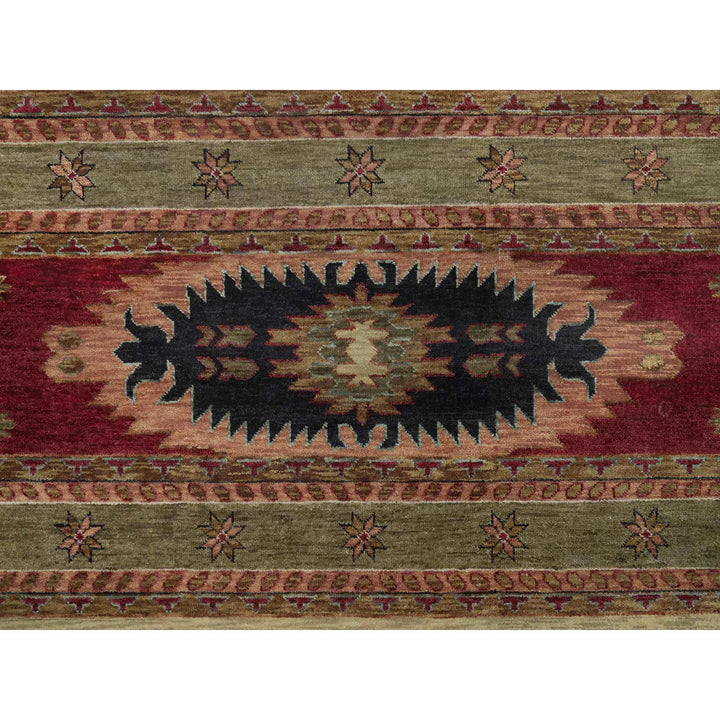 10'0" x 13'11" New Hand Knotted Beige Wool Rectangle Oriental Rug - MOA10291425