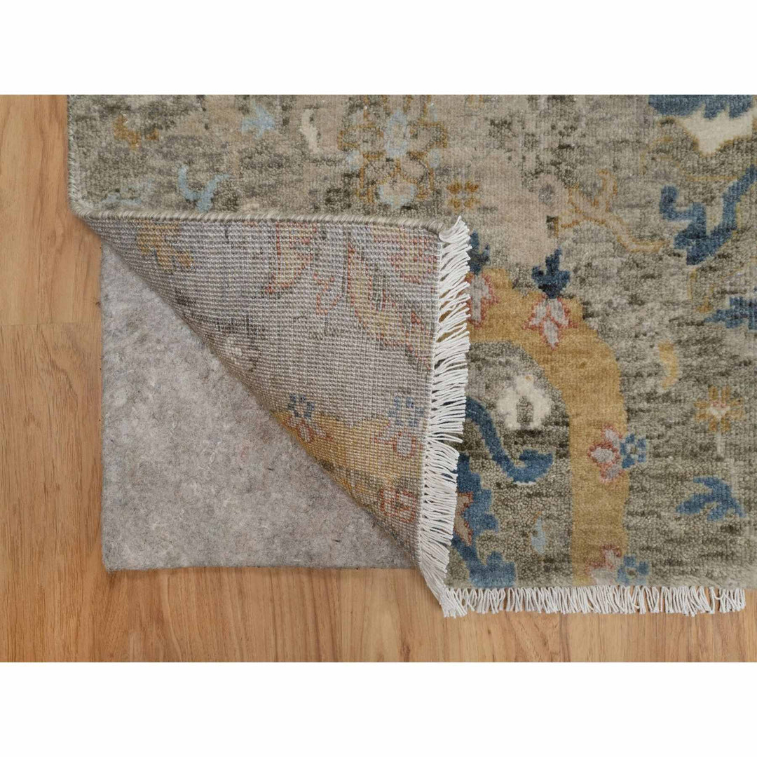 2'0" x 3'1" New Hand Knotted Brown Wool Rectangle Oriental Rug - MOA10291447