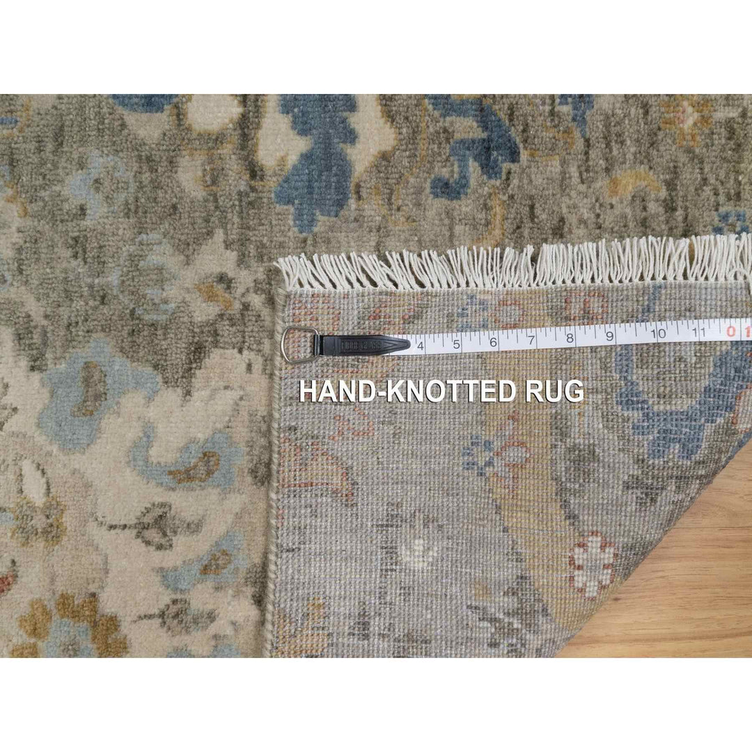2'0" x 3'1" New Hand Knotted Brown Wool Rectangle Oriental Rug - MOA10291447