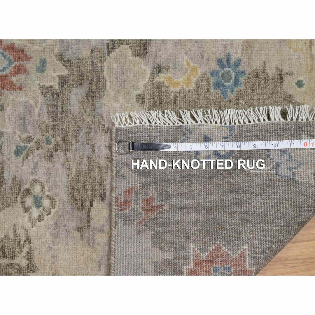 2'1" x 3'0" New Hand Knotted Grey Wool Rectangle Oriental Rug - MOA10291448