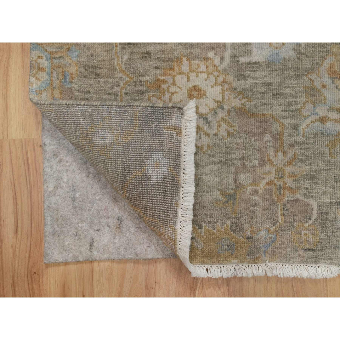 2'0" x 3'0" New Hand Knotted Brown Wool Rectangle Oriental Rug - MOA10291449