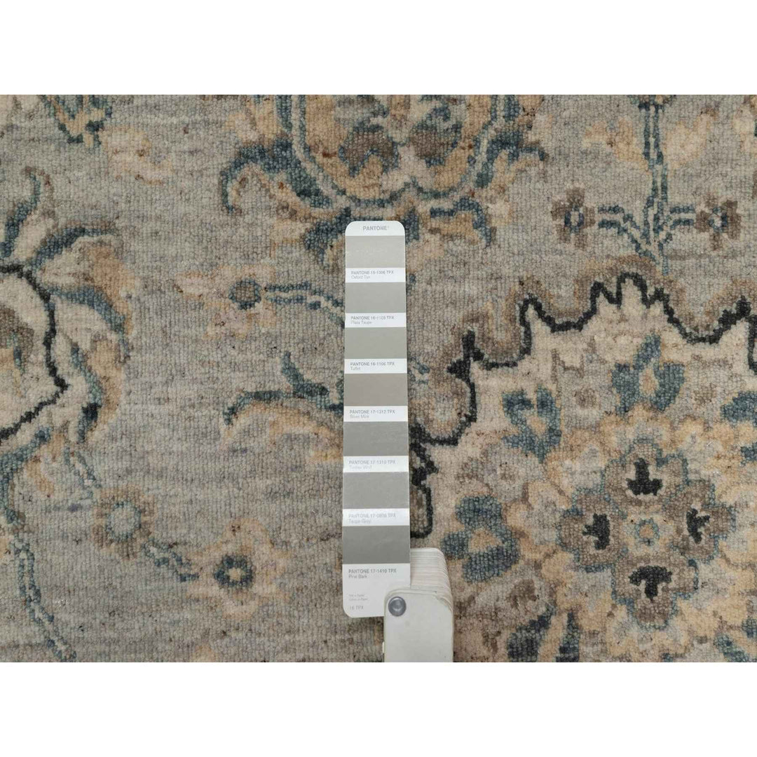 2'1" x 3'1" New Hand Knotted Grey Wool Rectangle Oriental Rug - MOA10291450