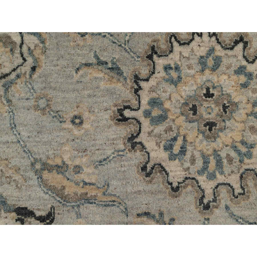 2'1" x 3'1" New Hand Knotted Grey Wool Rectangle Oriental Rug - MOA10291450