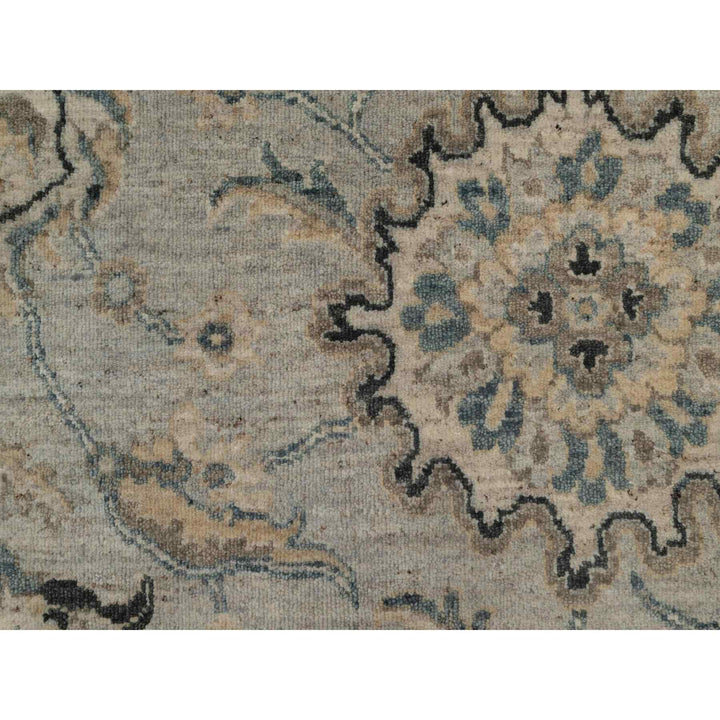 2'1" x 3'1" New Hand Knotted Grey Wool Rectangle Oriental Rug - MOA10291450