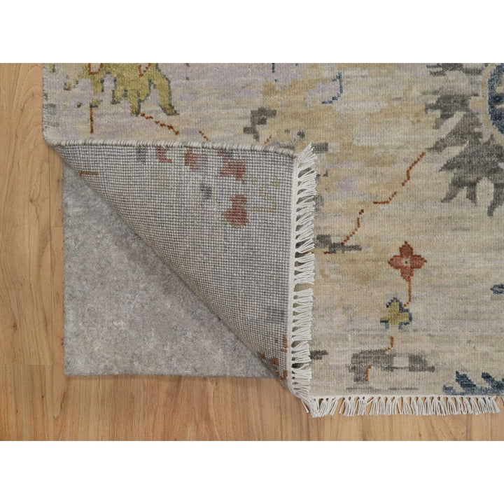 2'1" x 3'4" New Hand Knotted Ivory Wool Rectangle Oriental Rug - MOA10291451