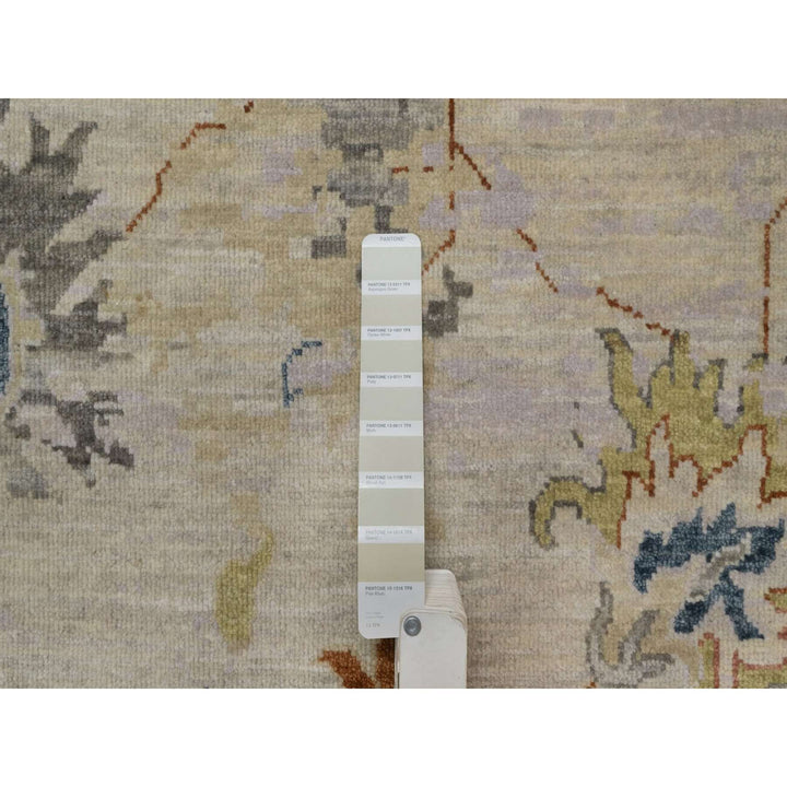 2'1" x 3'4" New Hand Knotted Ivory Wool Rectangle Oriental Rug - MOA10291451
