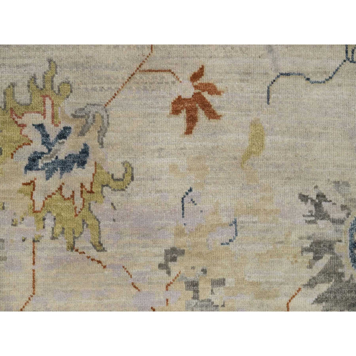 2'1" x 3'4" New Hand Knotted Ivory Wool Rectangle Oriental Rug - MOA10291451