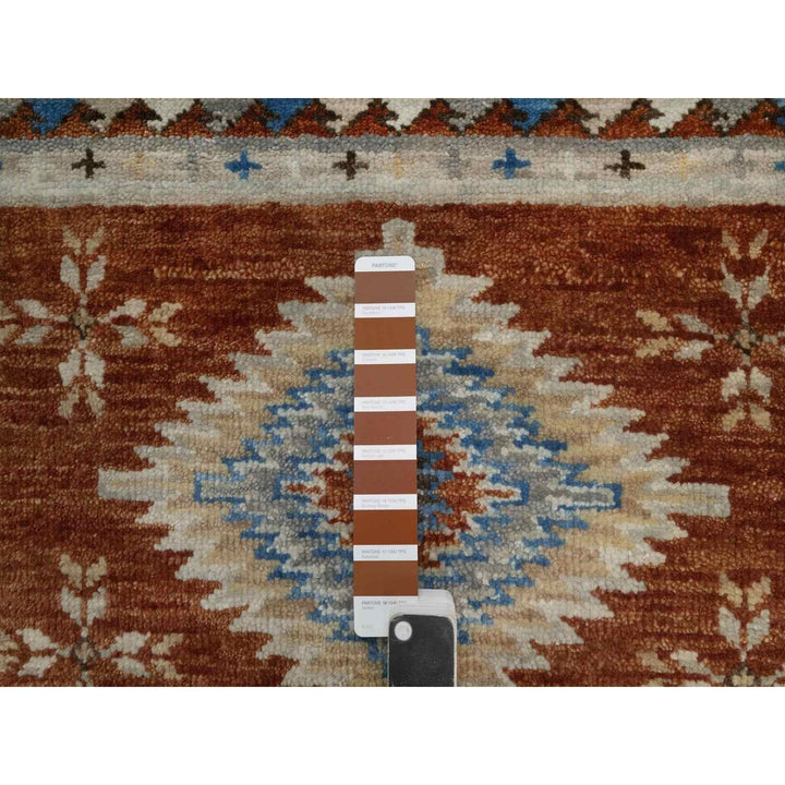2'0" x 3'11" New Hand Knotted Brown Wool Rectangle Oriental Rug - MOA10291452
