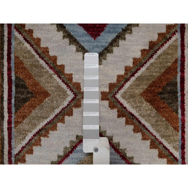 2'0" x 3'1" New Hand Knotted Grey Wool Rectangle Oriental Rug - MOA10291453