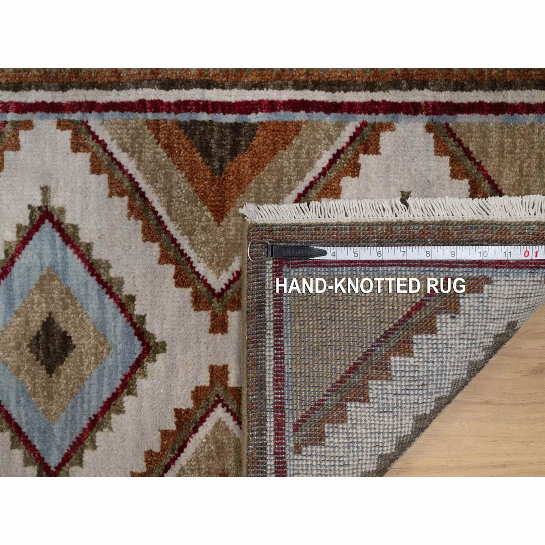 2'0" x 3'1" New Hand Knotted Grey Wool Rectangle Oriental Rug - MOA10291453