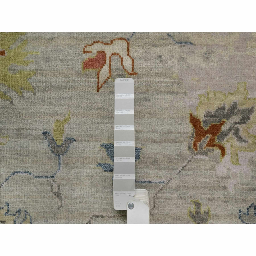 2'1" x 3'0" New Hand Knotted Grey Wool Rectangle Oriental Rug - MOA10291454