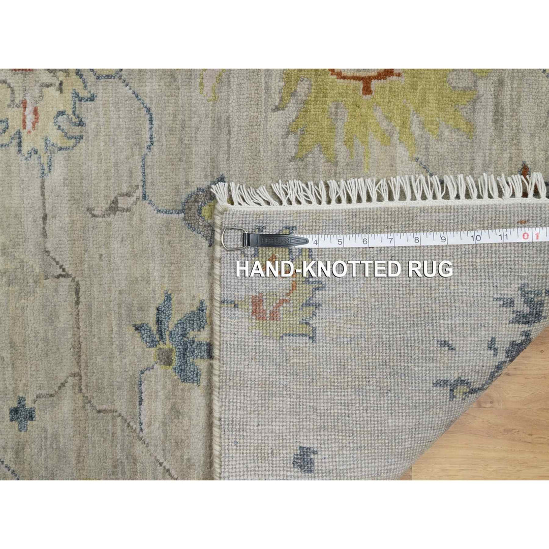 2'1" x 3'0" New Hand Knotted Grey Wool Rectangle Oriental Rug - MOA10291454