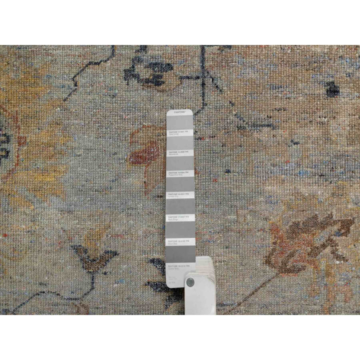 2'1" x 3'0" New Hand Knotted Grey Wool Rectangle Oriental Rug - MOA10291455