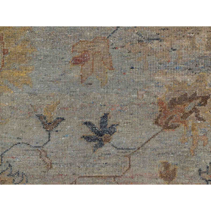 2'1" x 3'0" New Hand Knotted Grey Wool Rectangle Oriental Rug - MOA10291455
