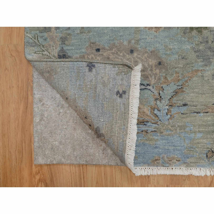 2'0" x 2'11" New Hand Knotted Grey Wool Rectangle Oriental Rug - MOA10291456