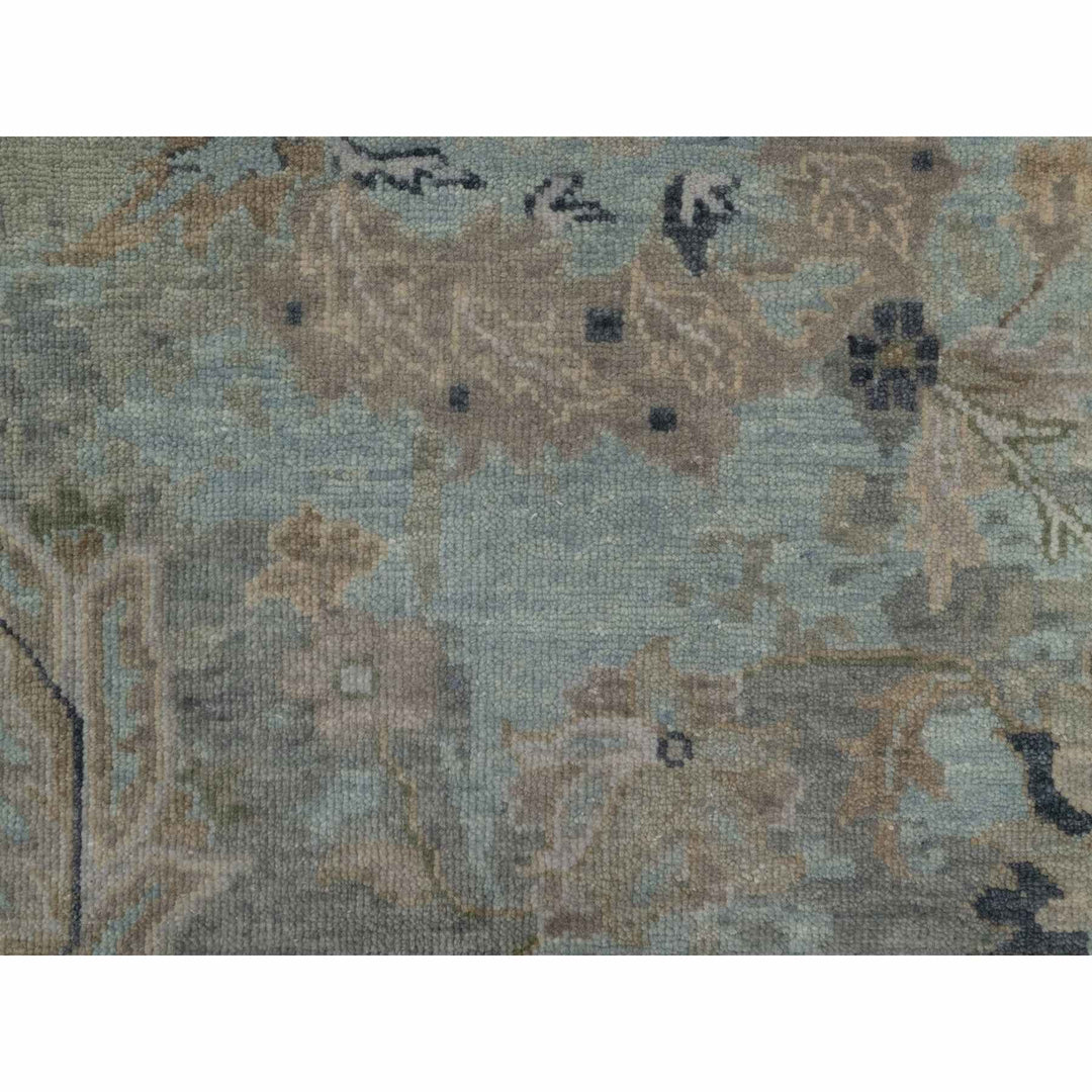 2'0" x 2'11" New Hand Knotted Grey Wool Rectangle Oriental Rug - MOA10291456