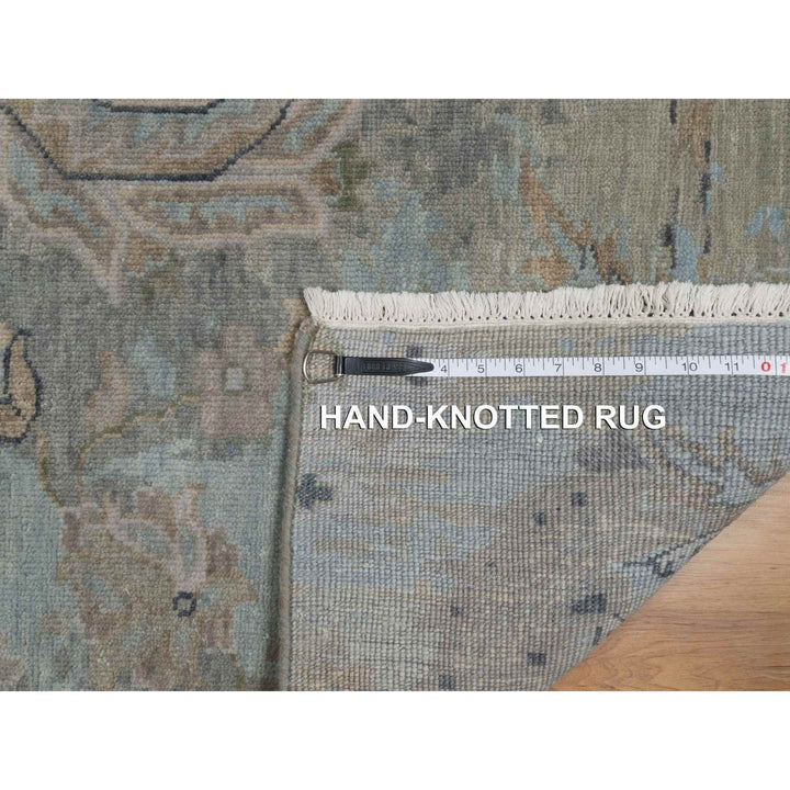 2'0" x 2'11" New Hand Knotted Grey Wool Rectangle Oriental Rug - MOA10291456
