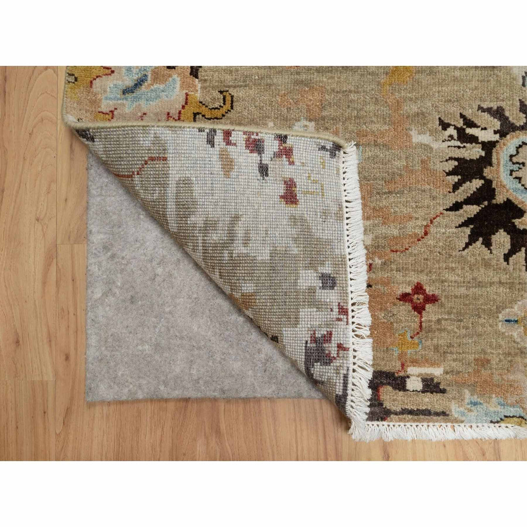 2'1" x 3'2" New Hand Knotted Brown Wool Rectangle Oriental Rug - MOA10291457