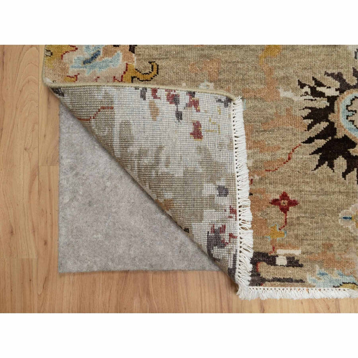 2'1" x 3'2" New Hand Knotted Brown Wool Rectangle Oriental Rug - MOA10291457