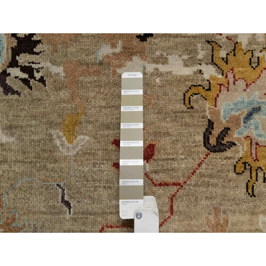 2'1" x 3'2" New Hand Knotted Brown Wool Rectangle Oriental Rug - MOA10291457