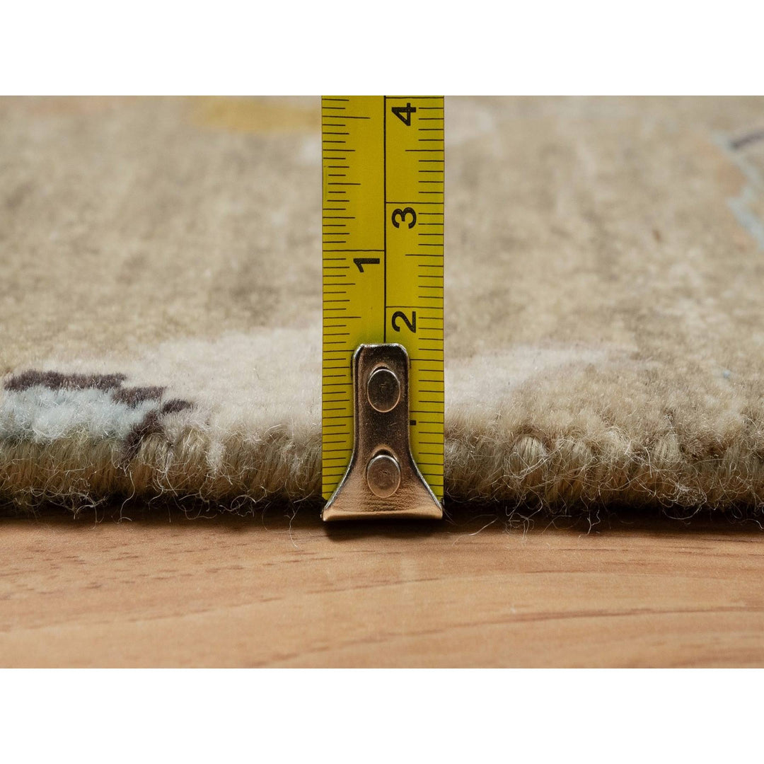 2'1" x 3'2" New Hand Knotted Brown Wool Rectangle Oriental Rug - MOA10291457