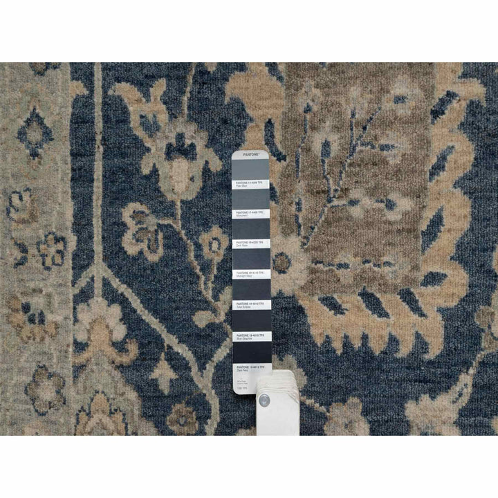 2'0" x 3'1" New Hand Knotted Blue Wool Rectangle Oriental Rug - MOA10291459