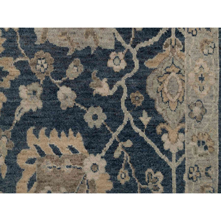 2'0" x 3'1" New Hand Knotted Blue Wool Rectangle Oriental Rug - MOA10291459