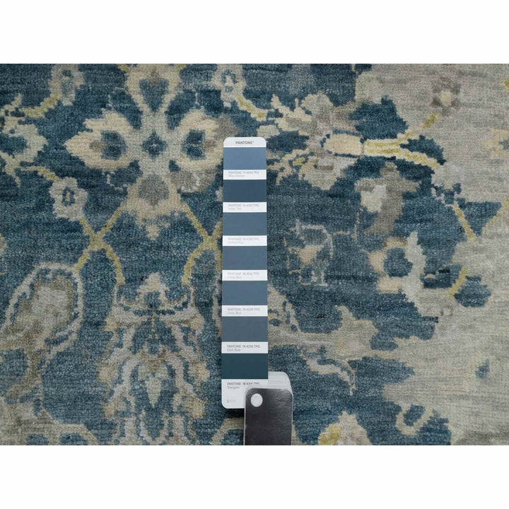 2'0" x 3'1" New Hand Knotted Blue Wool Rectangle Oriental Rug - MOA10291462