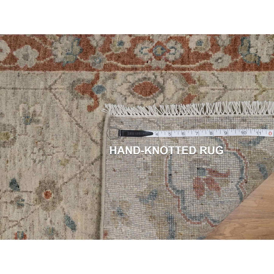 2'2" x 3'1" New Hand Knotted Beige Wool Rectangle Oriental Rug - MOA10291464